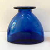 Vintage cobalt blue glass vase