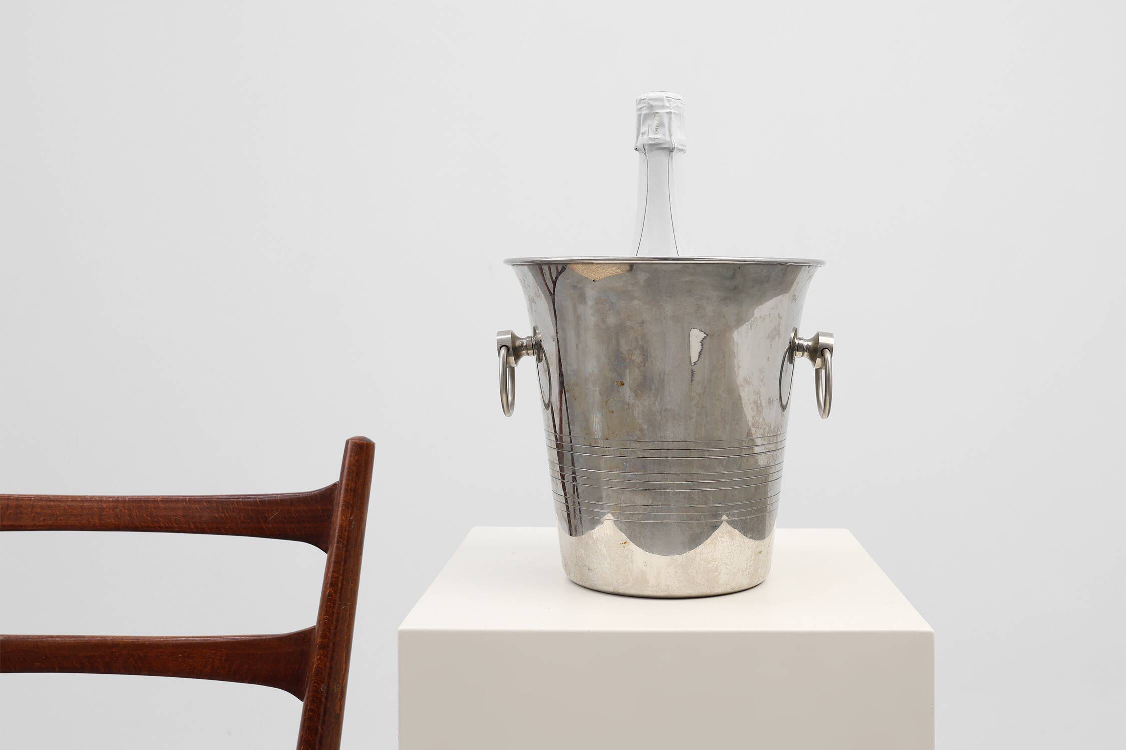 Art Deco silver plated Wine Cooler, France 1930s
