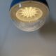 Vintage Space Age Blue Ceiling Lamp Väster by Knut Hagberg for Ikea, Sweden