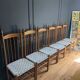 Rare ensemble de six chaises modele"Racine" de Roche Bobois.