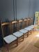 Rare ensemble de six chaises modele"Racine" de Roche Bobois.