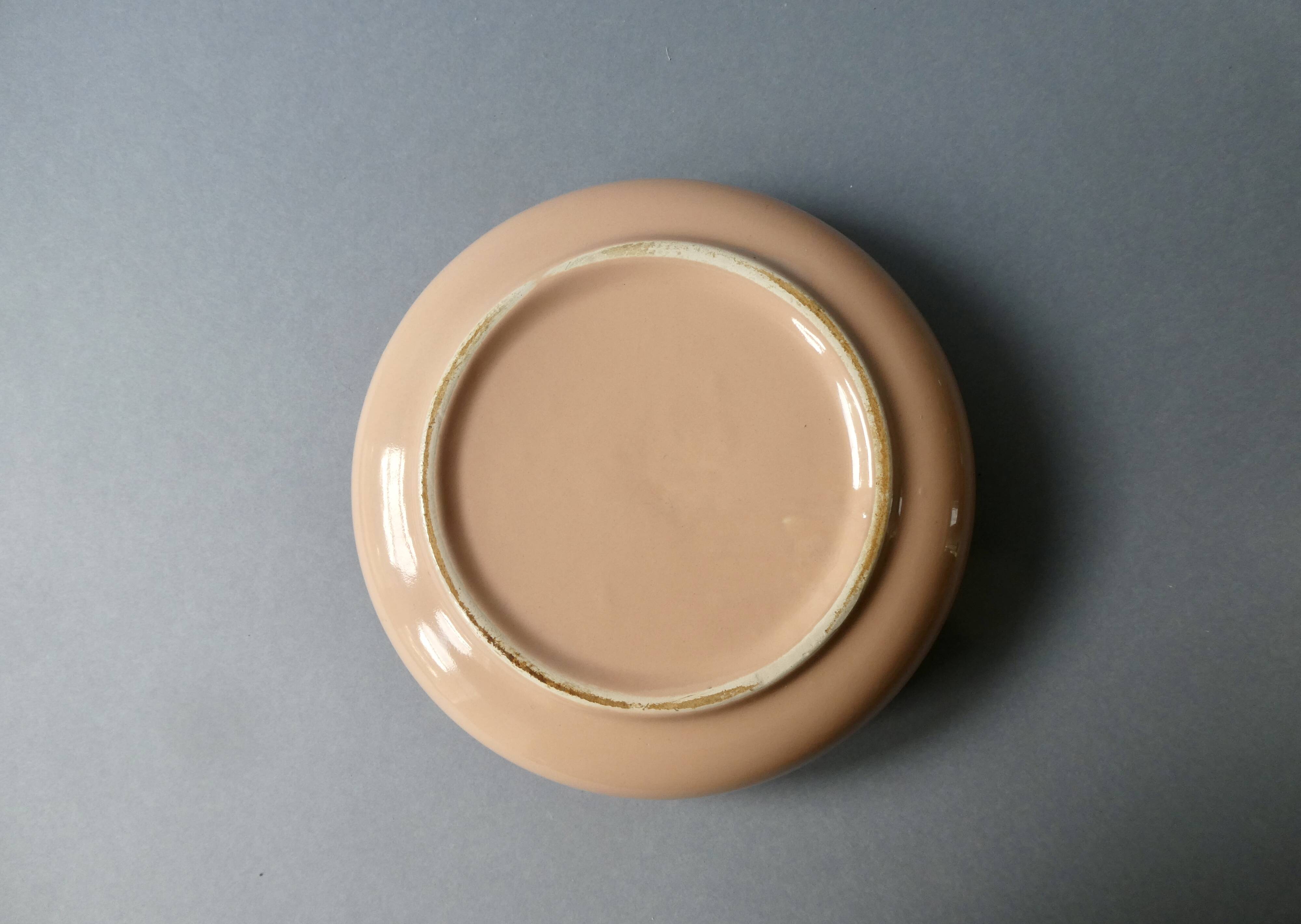 Pastel pink ceramic bowl, Habitat, 90s