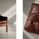 Vintage Mid-Century Danish Modern Lounge Leather Chair & Ottoman Model 2207