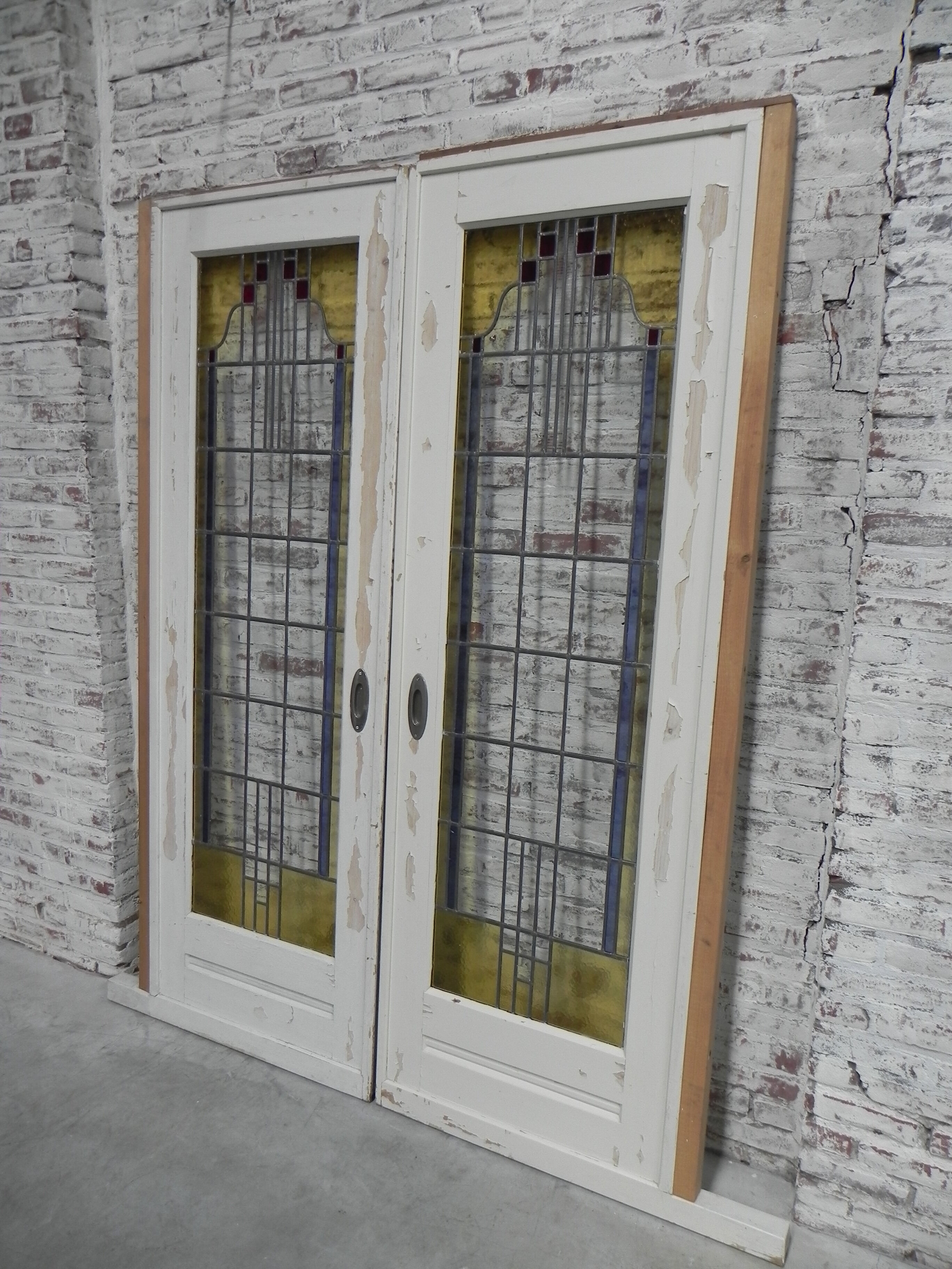 2 portes coulissantes de style art déco