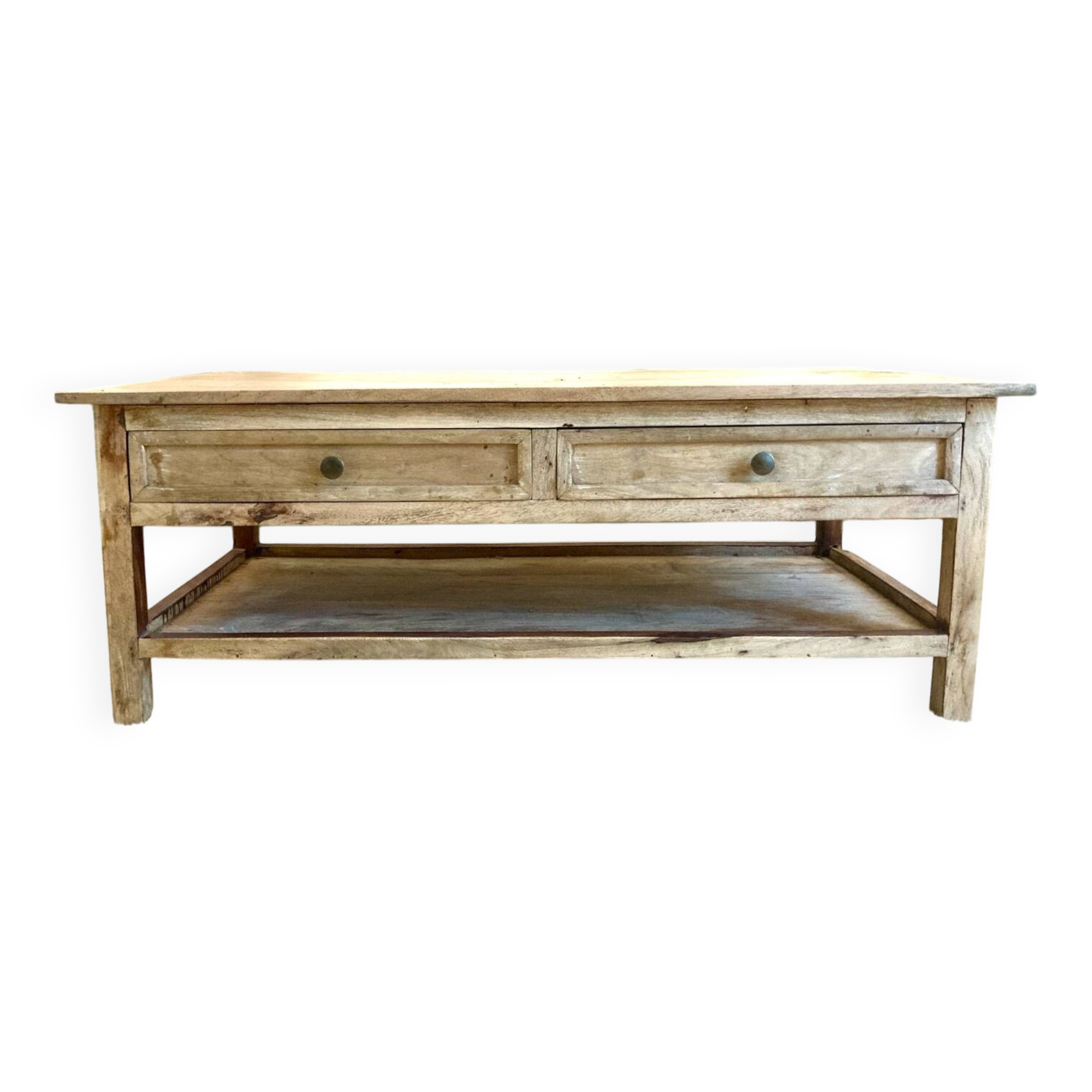 Solid wood coffee table