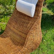 Karlskrona rattan chaise longue by Karl Malmvall for Ikea