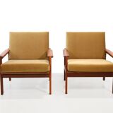 Ensemble de deux chaises Capella en teck par Illum Wikkelso