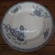 Assiette sur pied Royat Sarreguemines décor bleu
