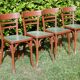 Set of 4 superb vintage Baumann bistro chairs.