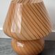 Pair of blown glass bedside lamps, Murano style, 1980s