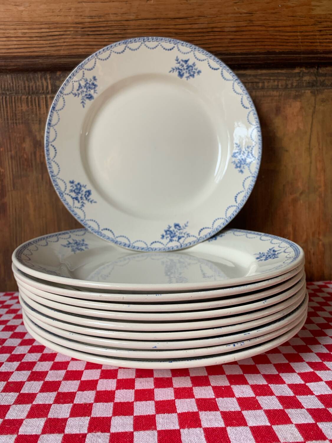 Antique flat plates St Amand Céranord