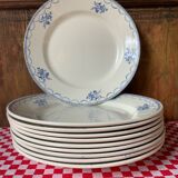 Antique flat plates St Amand Céranord