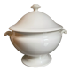 White tureen in earthenware Creil and Montereau nineteenth century