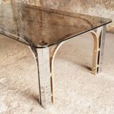 Glass coffee table