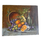 Nature morte prunes fruits
