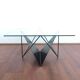 postmodern Dutch design metal coffee table from the 80s or 90s