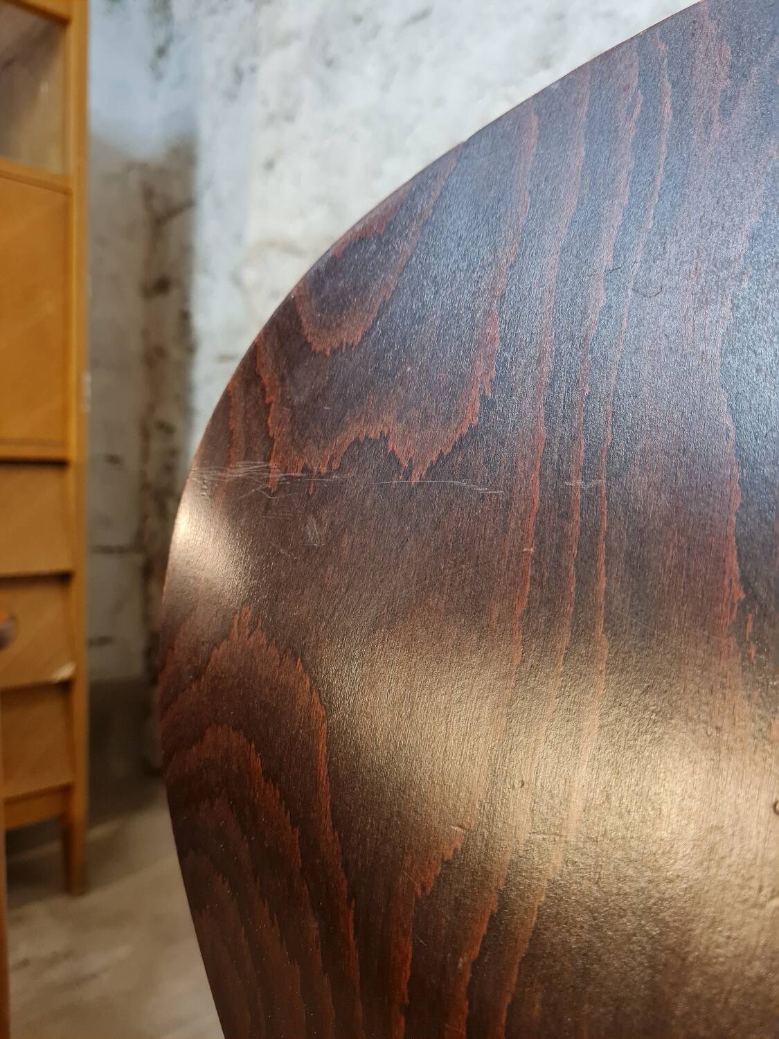 Set of stackable wooden chairs