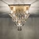 Chandelier en verre Flush par Ernest Palme