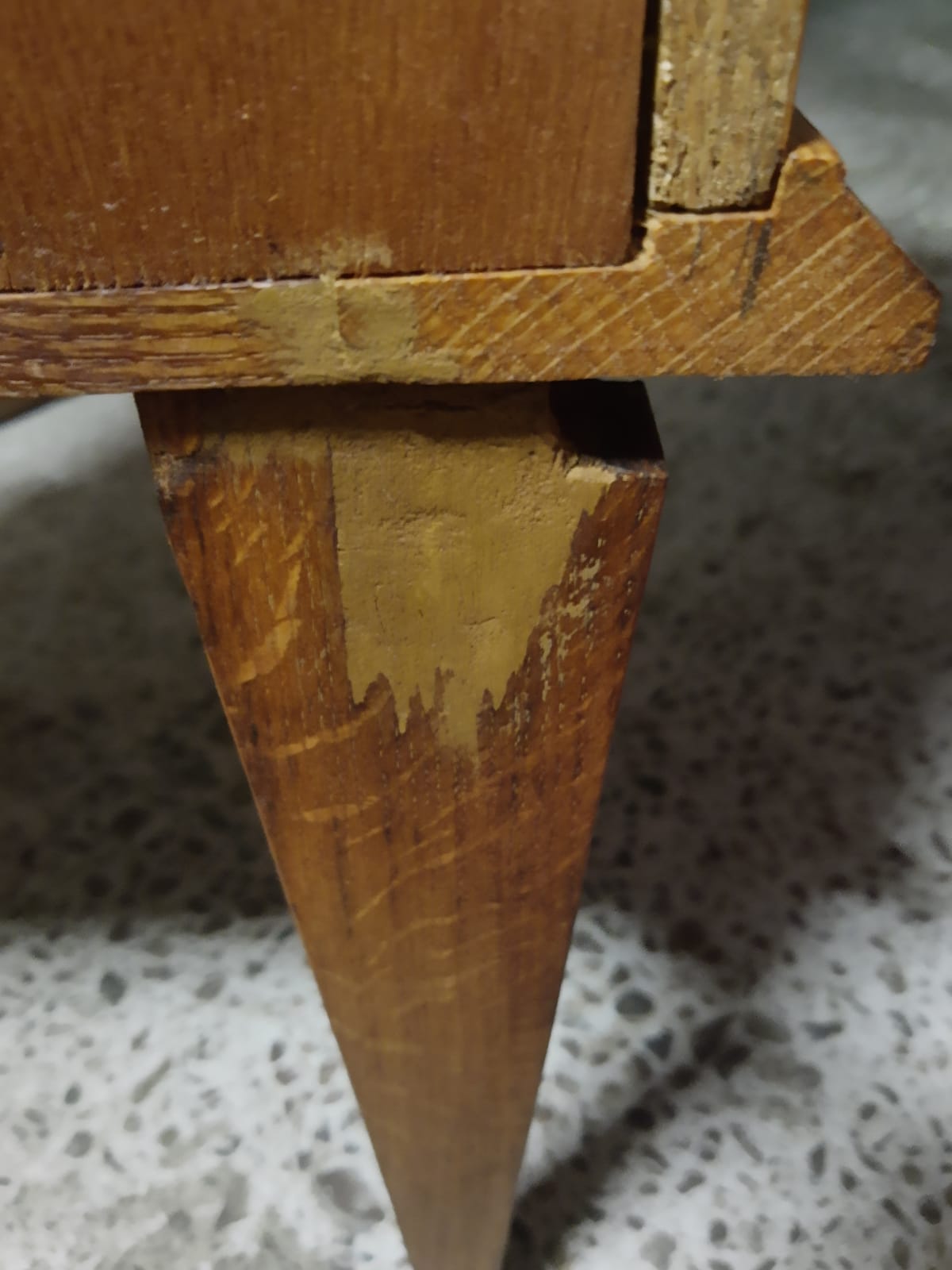 Vintage oak bedside/nightstand