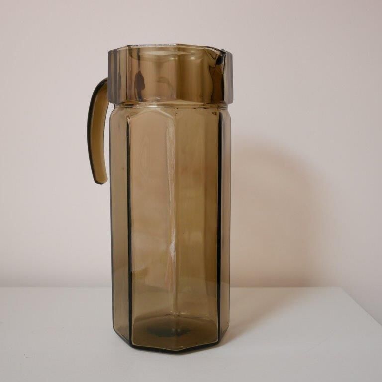 Smoked glass carafe