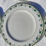 6 flat plates in Limoges porcelain Guy Degrenne model Corynthe diam 26 5 cm never served