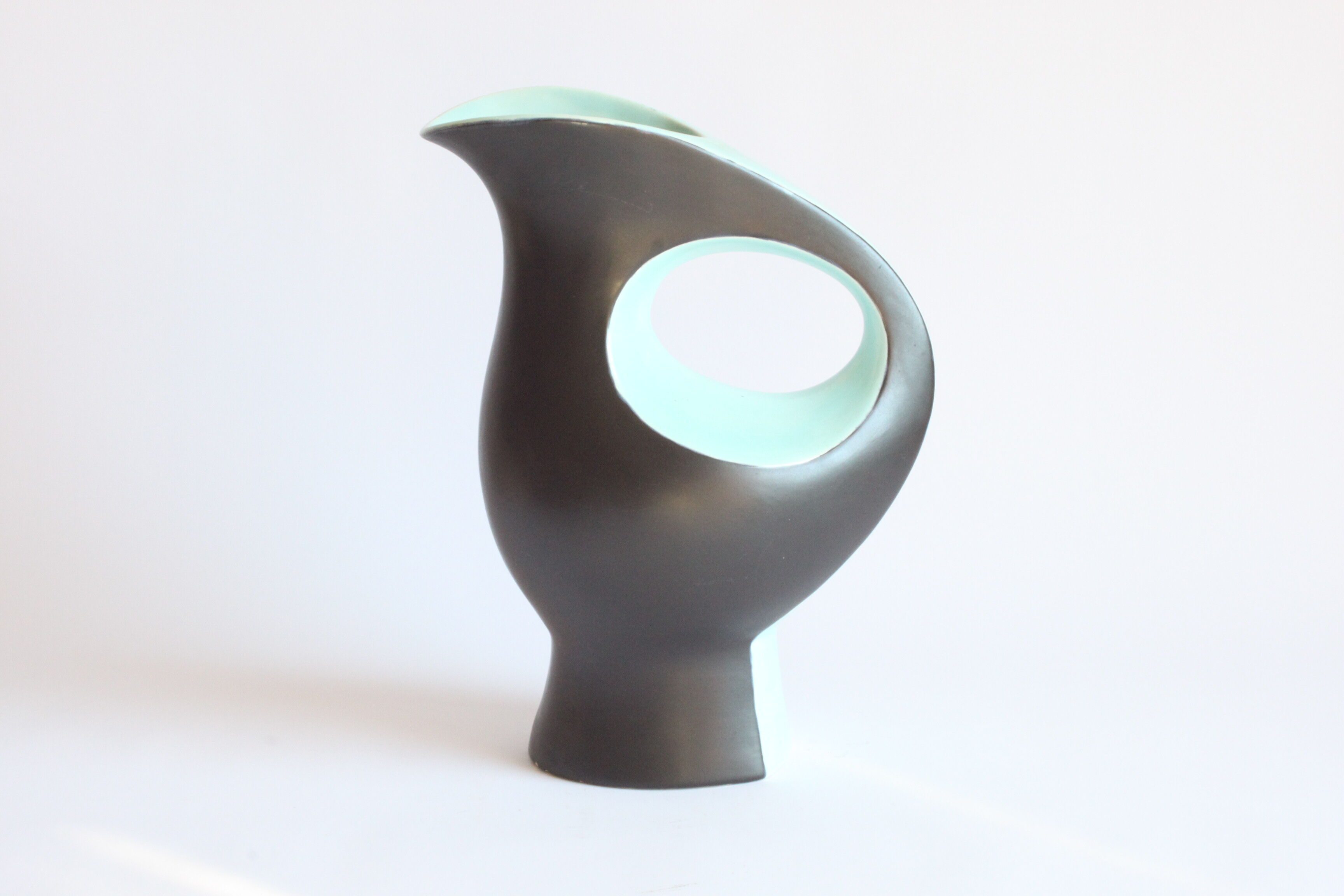 Vase en céramique zoomorphe d’André Bayer, Bruxelles années 1950