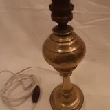 Old lamp foot in electrified brass