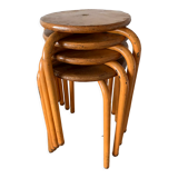 Set of 4 workshop stools