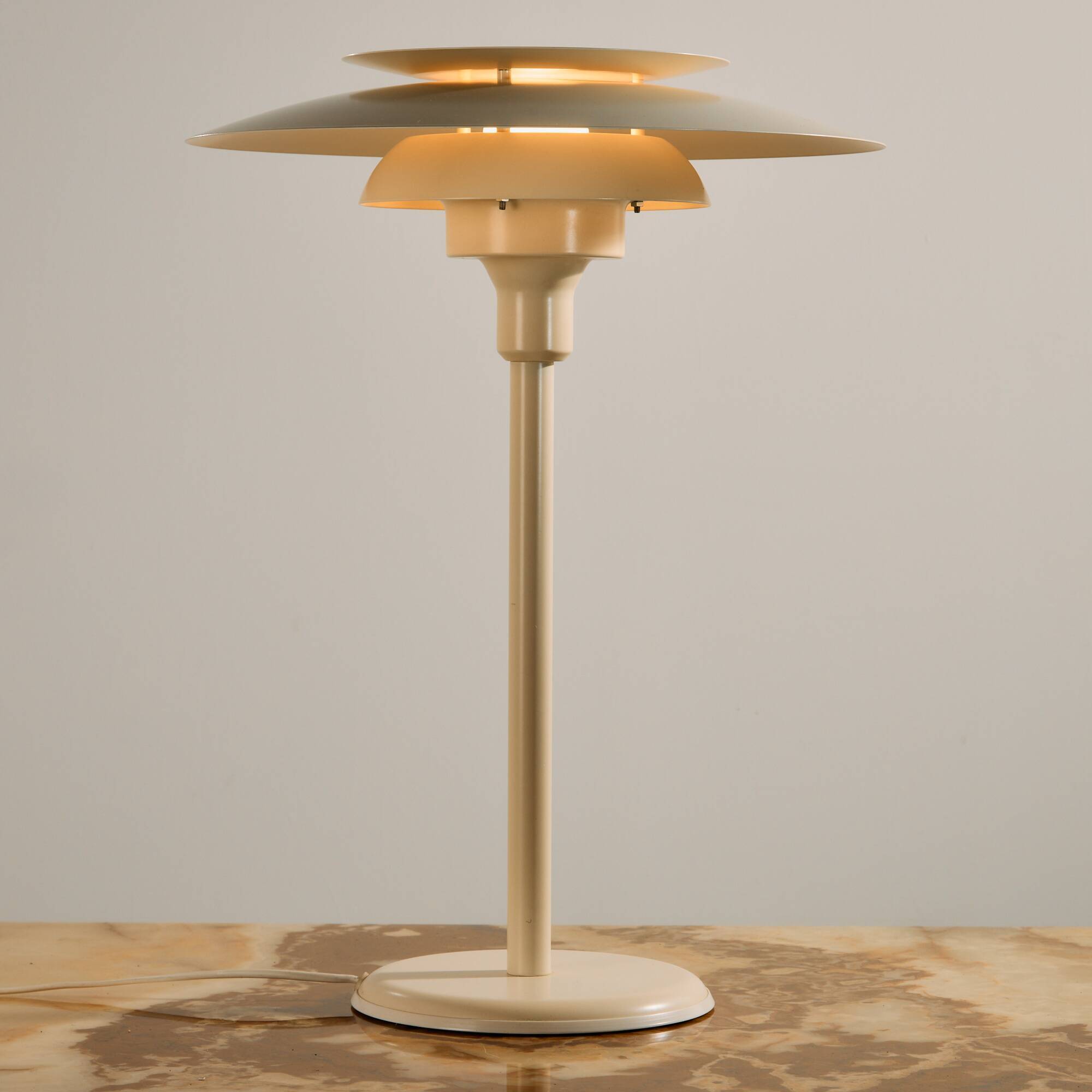 Danish table lamp with three shades