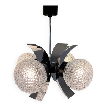 Pendentif en verre de design du milieu du siècle - années 1970 / Tchécoslovaquie