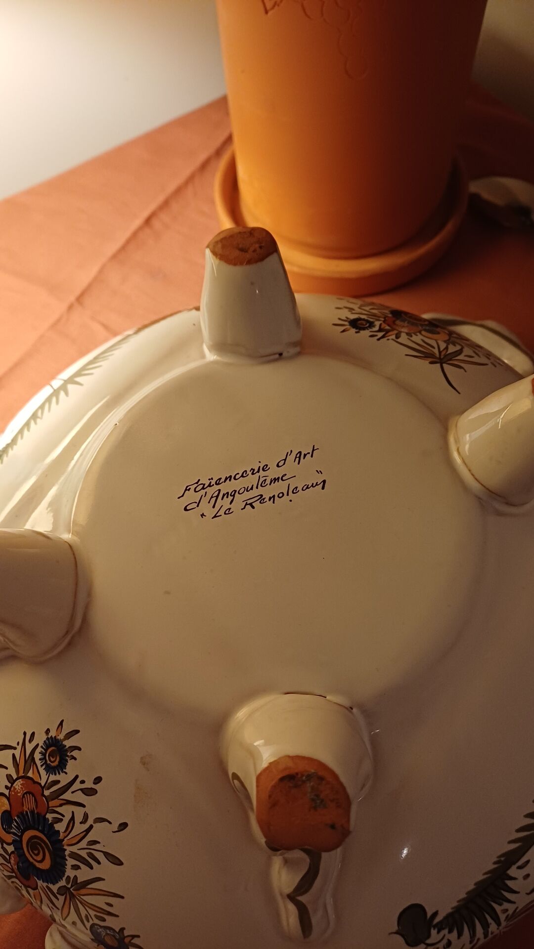 Soupière et son plat " Le Renoleau"