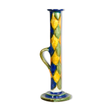 Signed ceramic candlestick