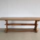vintage massive oak dining table