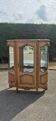 Large curved display cabinet in cherry wood in Louis XV style – 20th century