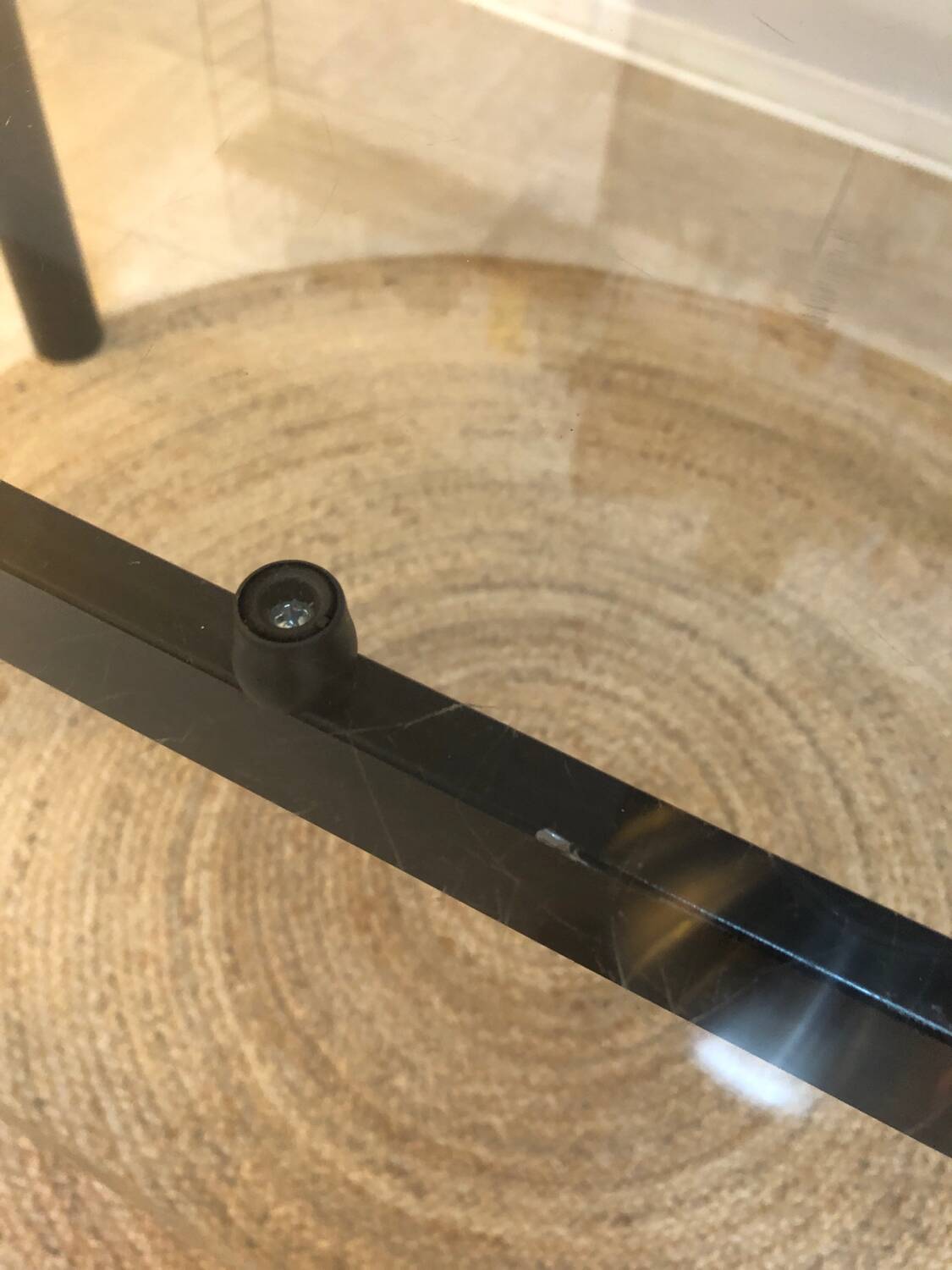 Memphis glass table, 1980