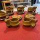 6 cups with saucers 1970. Sighisoara earthenware.
