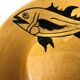 Lotd e 6 hollow plates in hand-painted faience