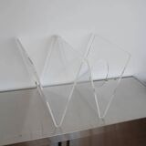 Roche Bobois plexiglass magazine rack