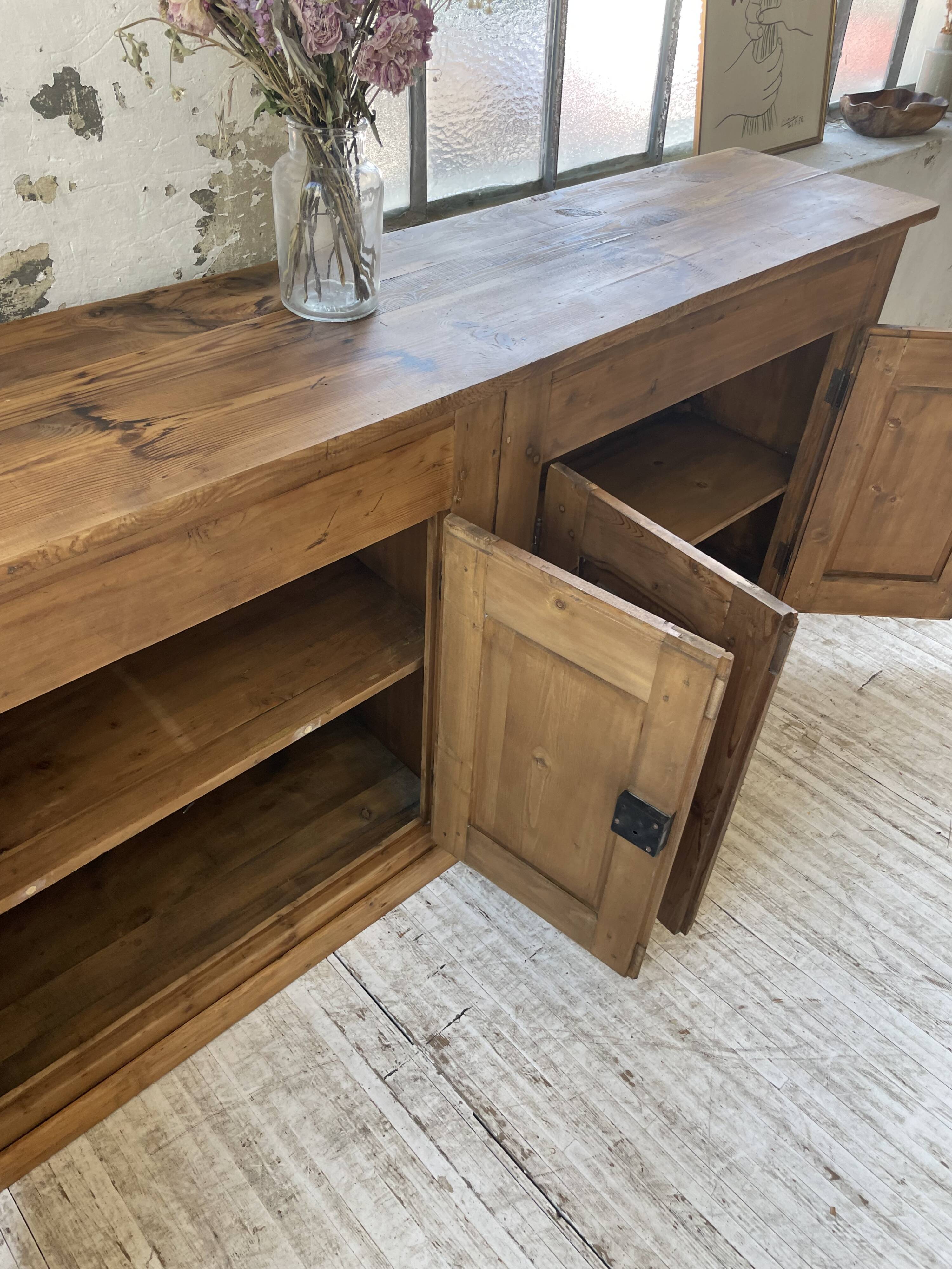 2m pine craft furniture sideboard