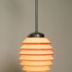 Beautiful rare original glass ceiling lamp from the 1930s