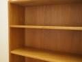 Danish ash veneer bookcase with adjustable shelves, 1970s