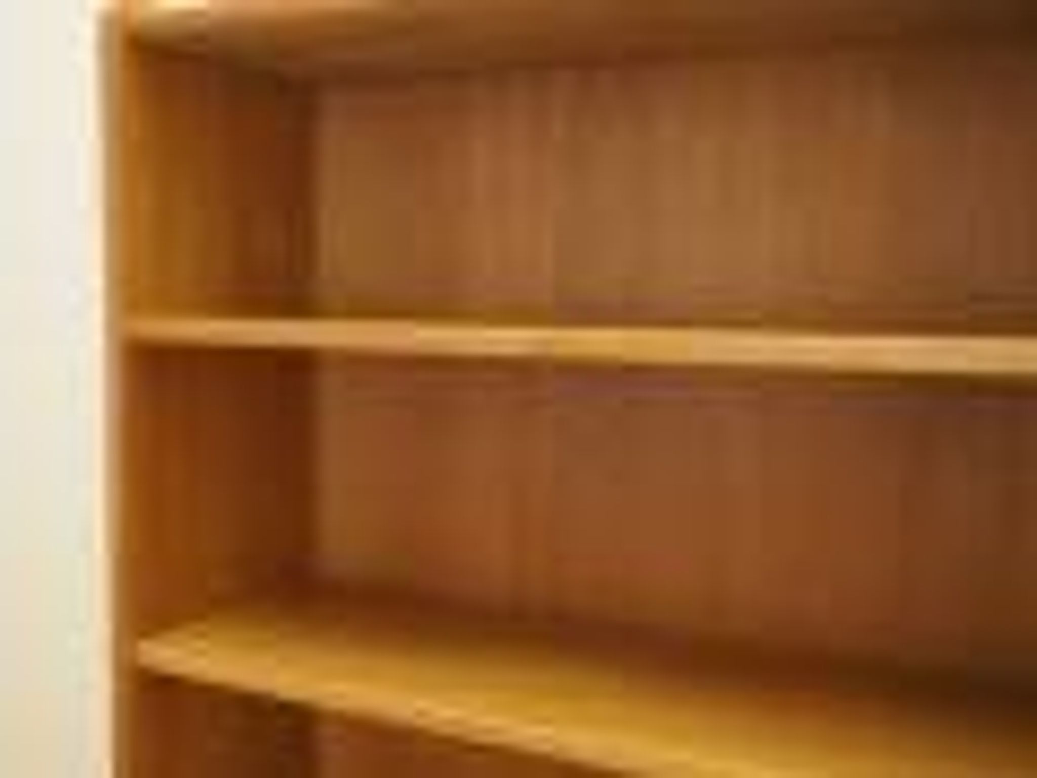 Danish ash veneer bookcase with adjustable shelves, 1970s