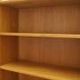 Danish ash veneer bookcase with adjustable shelves, 1970s