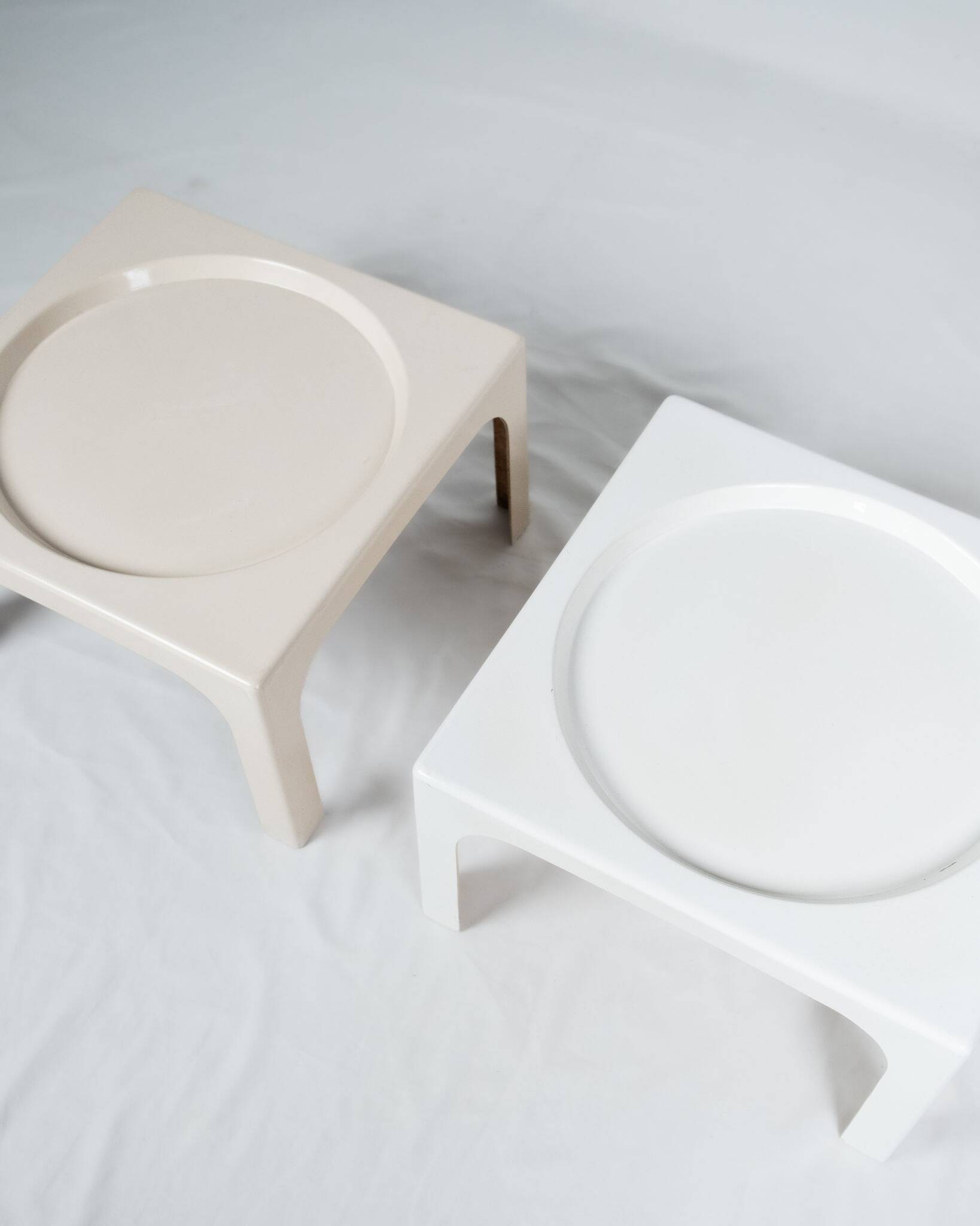 Paire de tables d'appoint Ozoo Marc Berthier pour Prisunic, 1970s