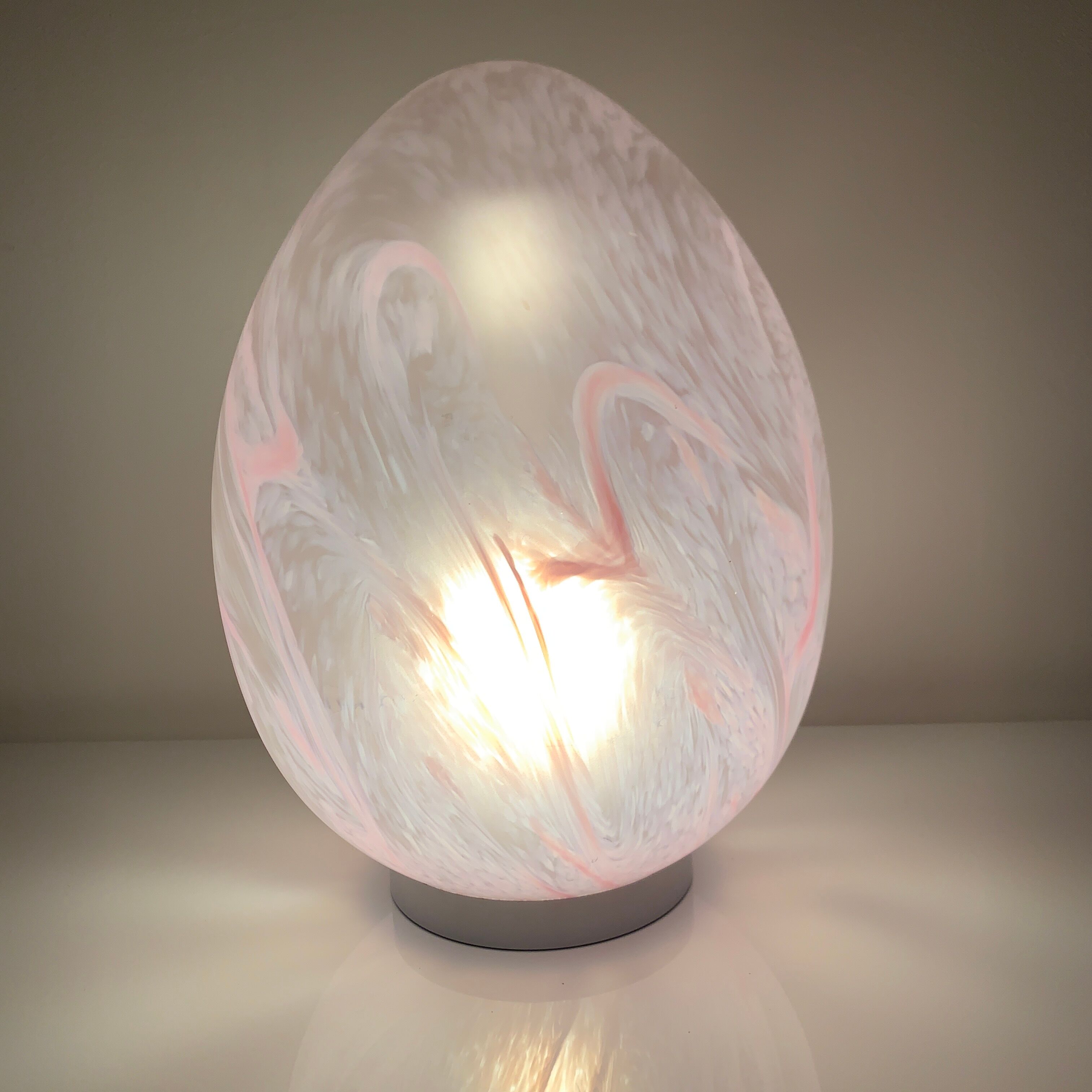 Vianne France blown glass Egg lamp XXL