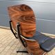 Vitra Eames Lounge Chair XL + Ottoman, Black leather & Santos Rosewood