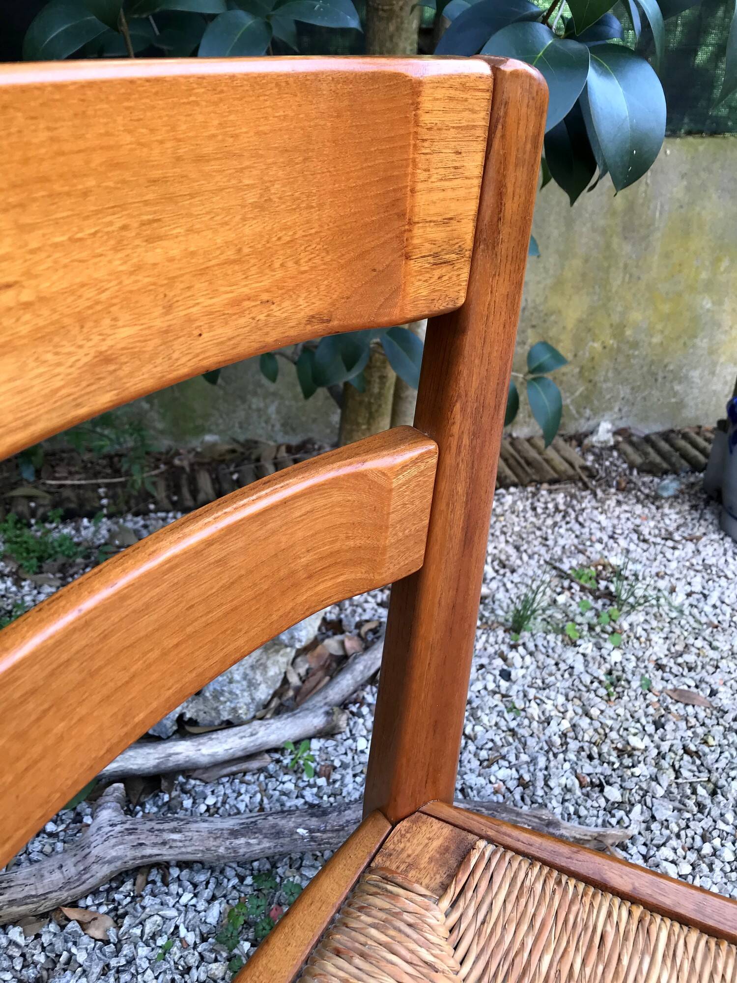 Chaises en orme vintage années 80