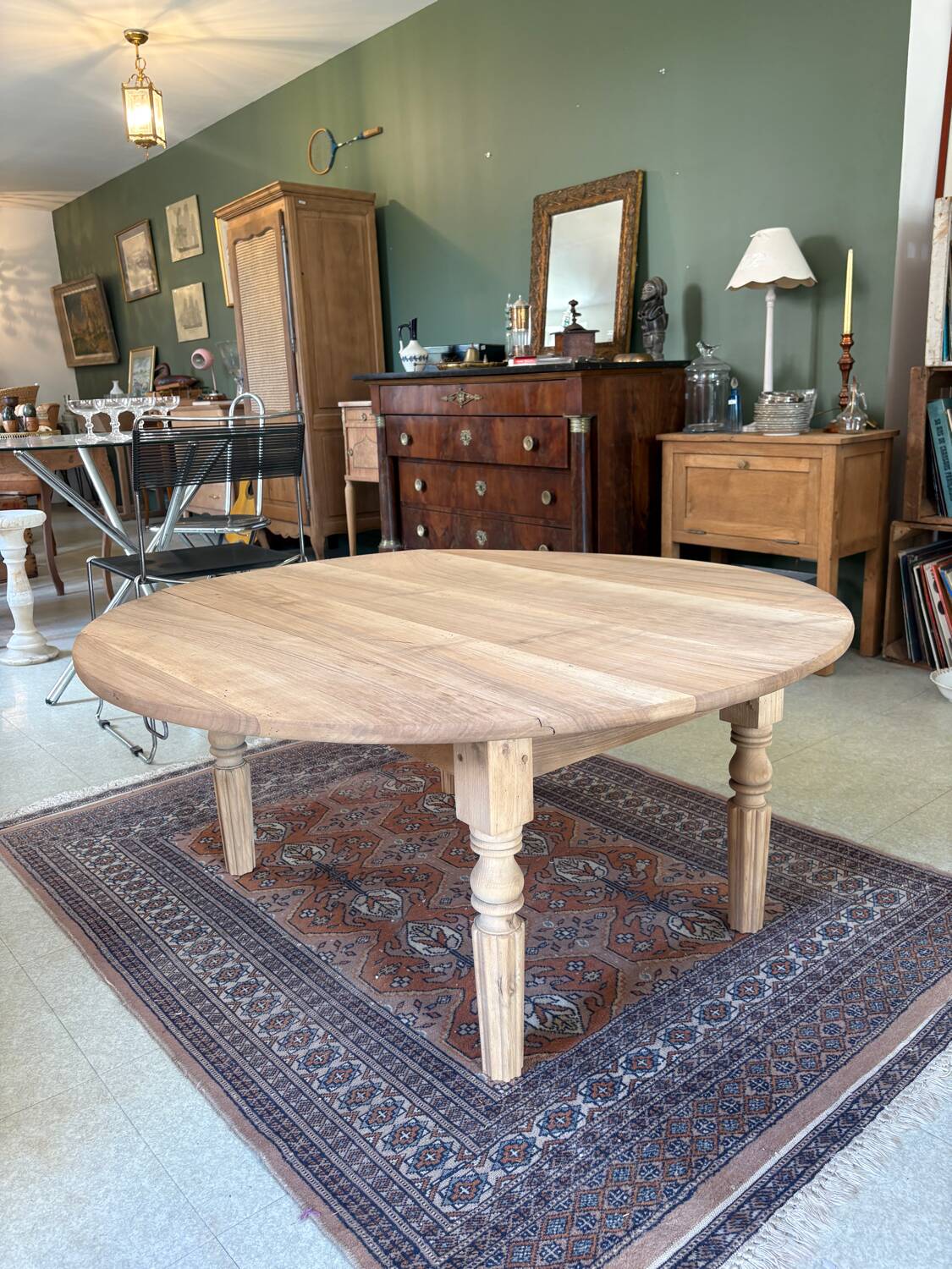Table basse ronde aerogommée
