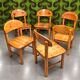 Lot de 6 chaises vintage RAINER DAUMILLER 70"