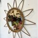 Rattan sun mirror, 1960s